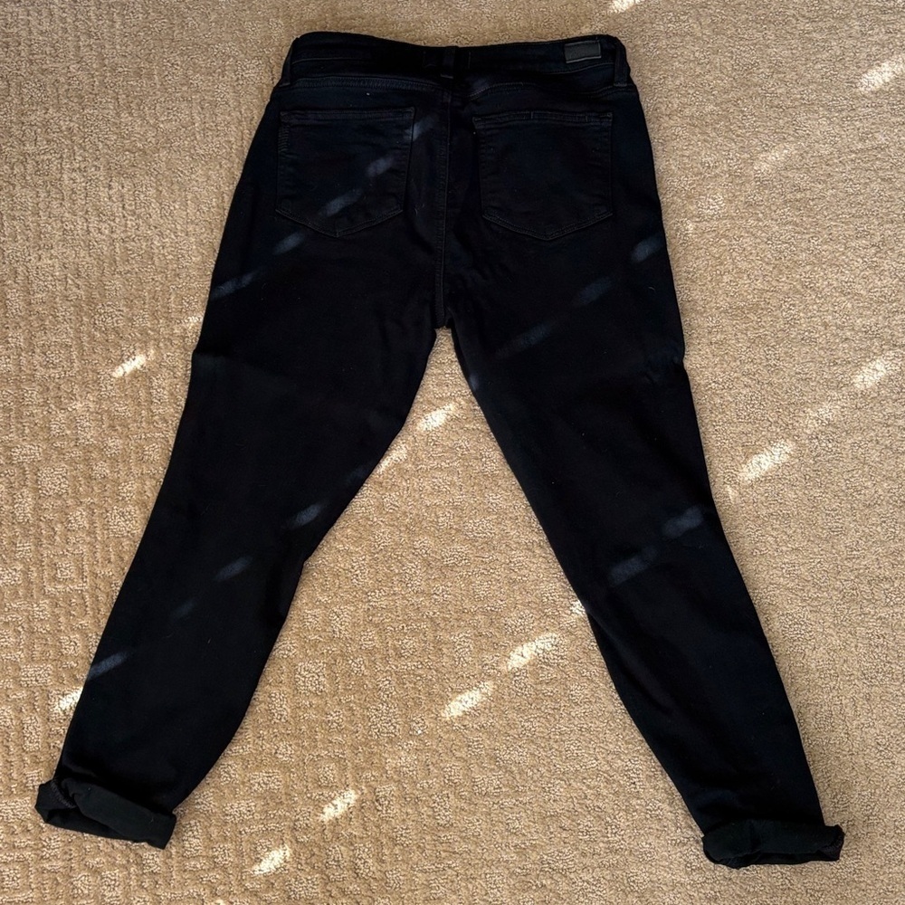 PAIGE Black Distressed Skinny Jeans - Picture 5 of 5
